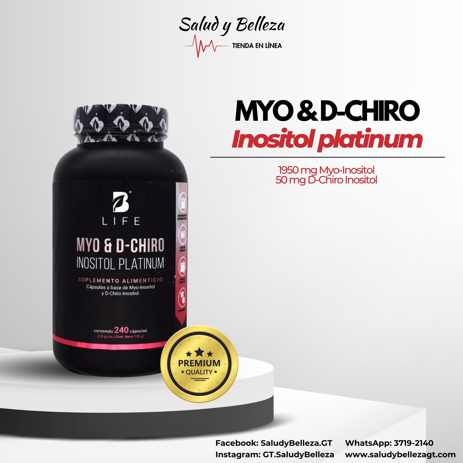 MYO & D-CHIRO Inositol platinum