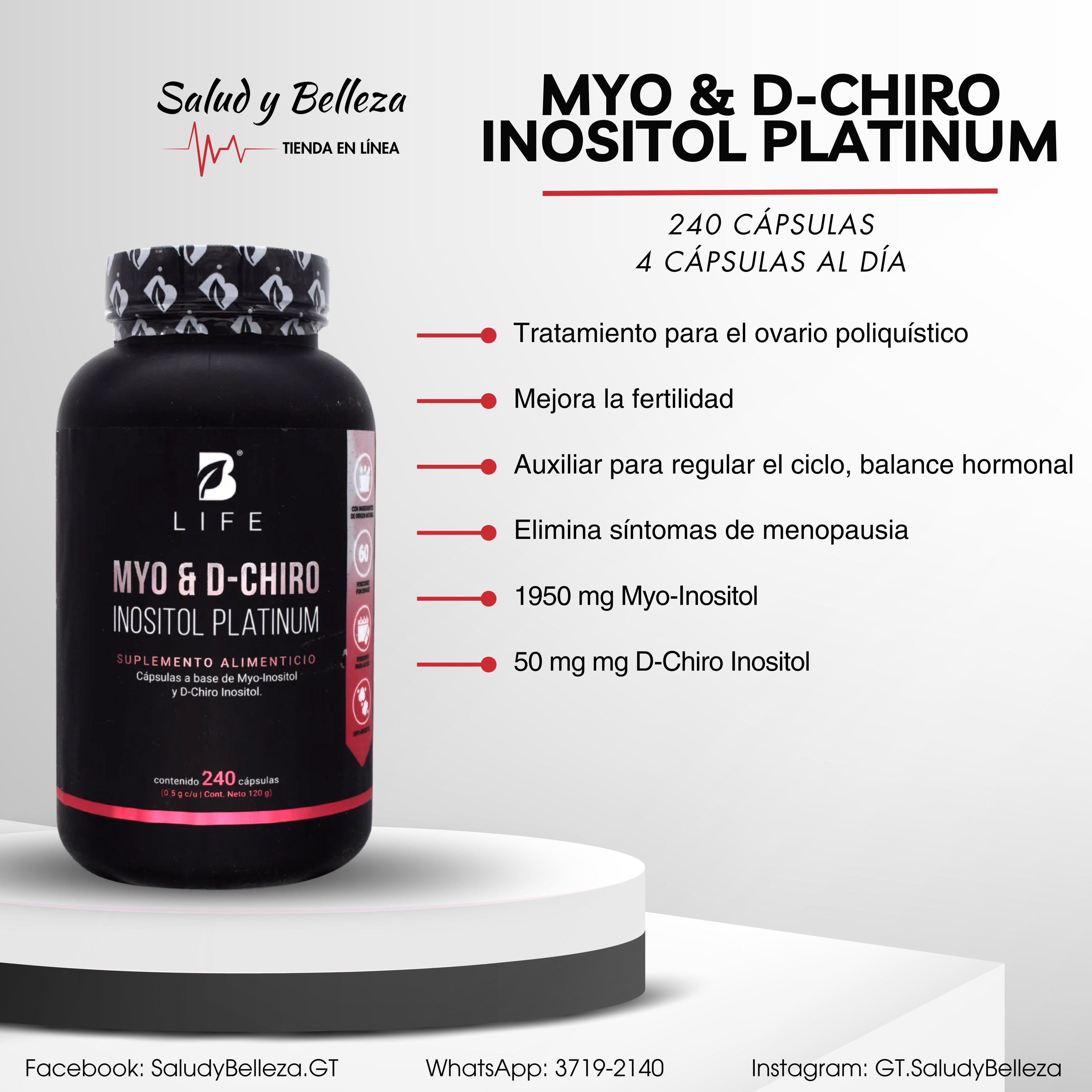 MYO & D-CHIRO Inositol platinum