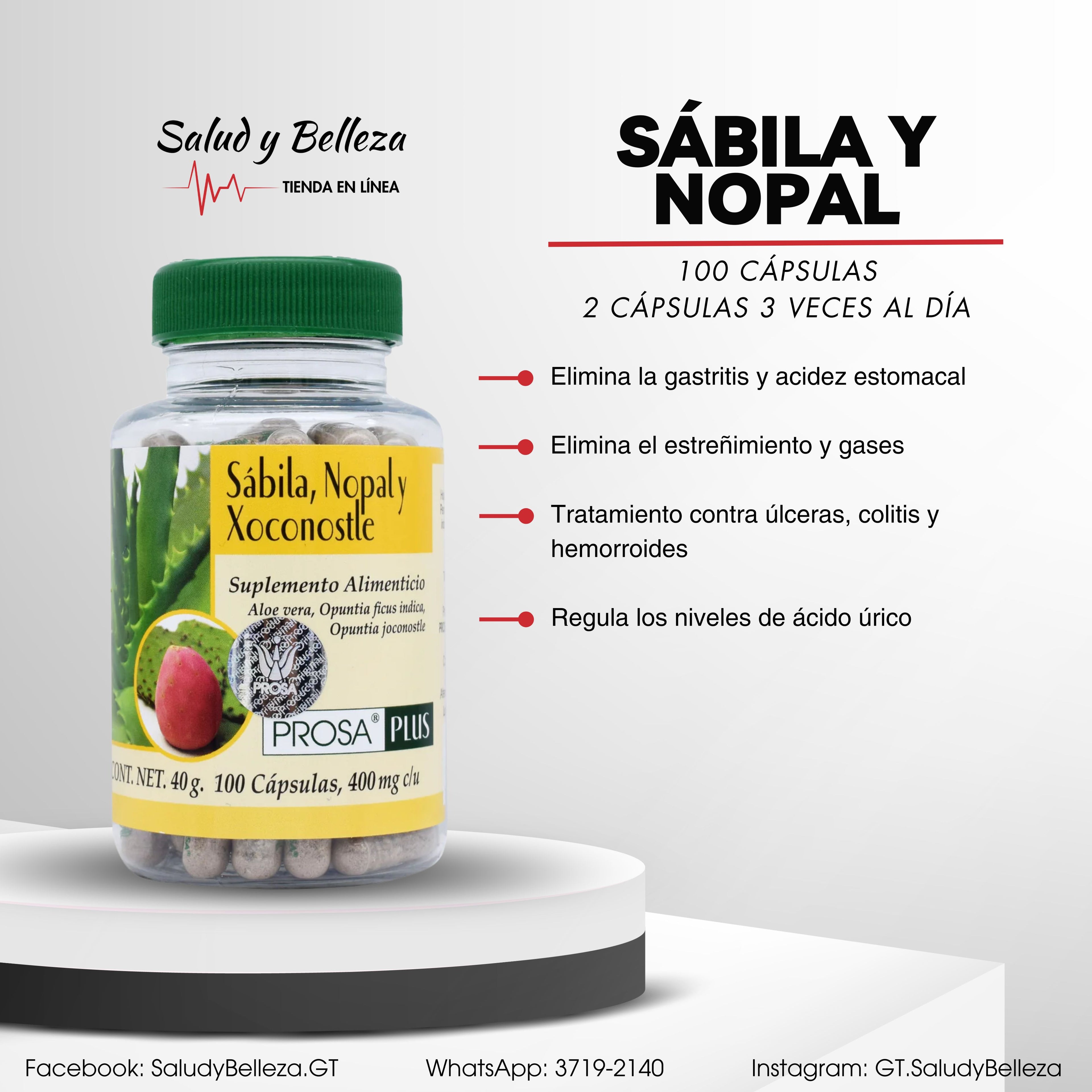 Sábila y nopal