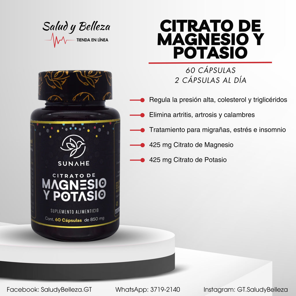 Citrato de magnesio y potasio