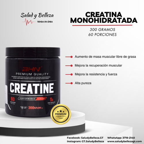 Creatina Monohidratada (60 servidas)